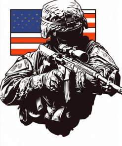 Aesthetic US Army Rangers Logo Diamond Painting