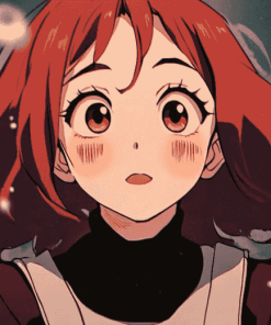 Aesthetic Uraraka Anime Diamond Painting