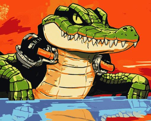 Aesthetic Vector the Crocodile Diamond Painting