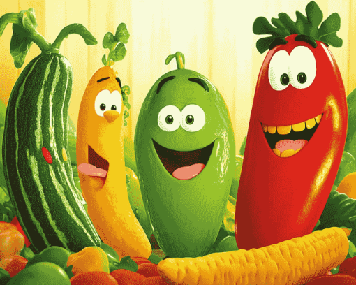 Aesthetic VeggieTales Animation Diamond Painting