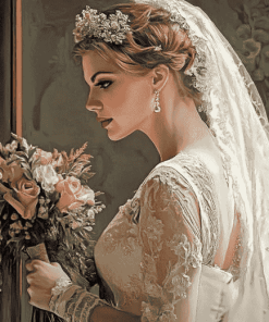 Aesthetic Vintage Bride Diamond Painting