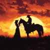 Aesthetic Western Silhouette Diamond Painting