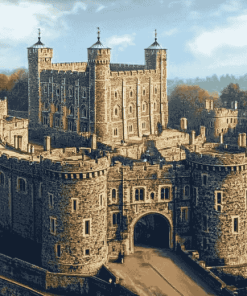 Aesthetic Windsor Castle Painting