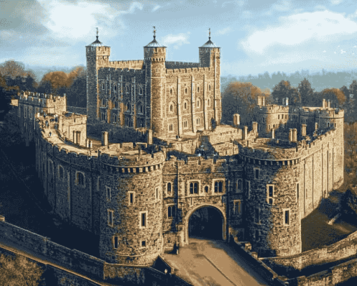 Aesthetic Windsor Castle Painting