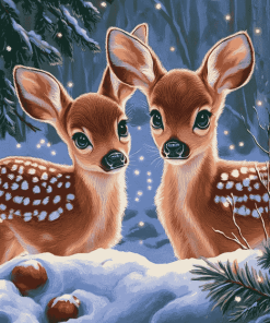 Aesthetic Winter Deer Diamond Painting