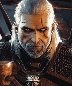 Aesthetic Witcher Video Game Diamond Painting