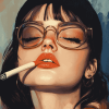 Aesthetic Woman Smokers Diamond Painting