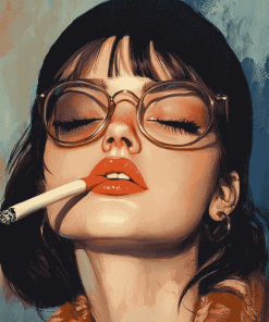 Aesthetic Woman Smokers Diamond Painting