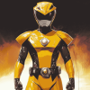 Aesthetic Yellow Power Ranger Diamond Painting