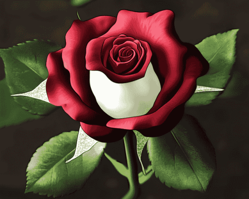 Aesthetic Yorkshire Rose Diamond Painting