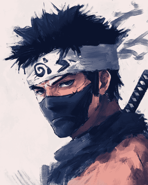 Aesthetic Zabuza Anime Diamond Painting