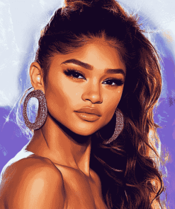 Aesthetic Zendaya Celebrity Diamond Painting