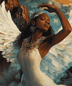 African Angelic Fantasy Diamond Painting