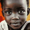 African Kids Beauty Diamond Painting