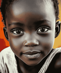 African Kids Beauty Diamond Painting