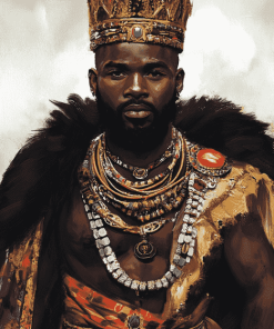 African King Animation Diamond Painting