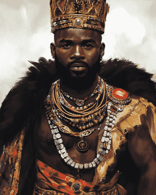 African King Animation Diamond Painting