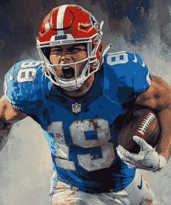 Aidan Hutchinson Football Star Diamond Painting