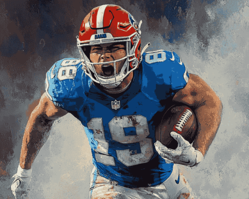 Aidan Hutchinson Football Star Diamond Painting