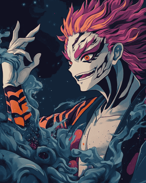 Akaza Kimetsu No Yaiba Diamond Painting