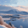 Akureyri Winter Landscape Diamond Painting