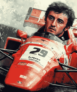 Alain Prost Nascar Driver Diamond Painting