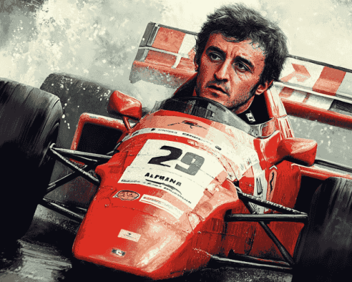 Alain Prost Nascar Driver Diamond Painting