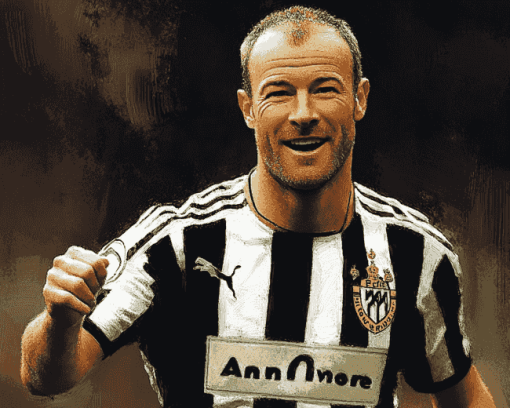 Alan Shearer Football Icon Diamond Painting