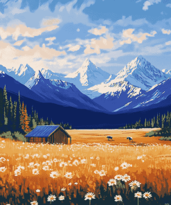 Alaska National Parks Landscapes Diamond Painting