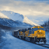 Alaska Winter Train Diamond Painting