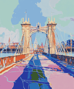 Albert Bridge Abstract Diamond Painting