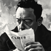 Albert Camus Monochrome Diamond Painting