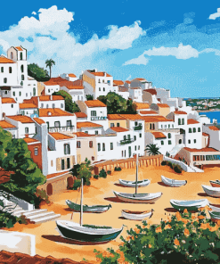 Albufeira Cityscape Diamond Painting