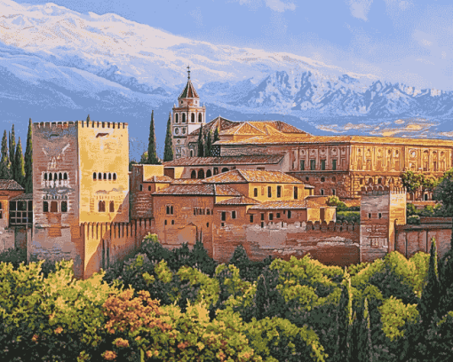 Alhambra Granada Spain Diamond Painting