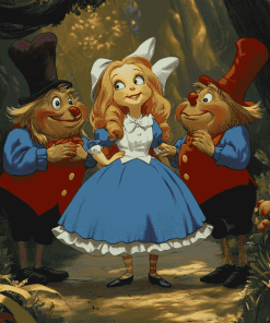 Alice Tweedle Dee Animation Diamond Painting