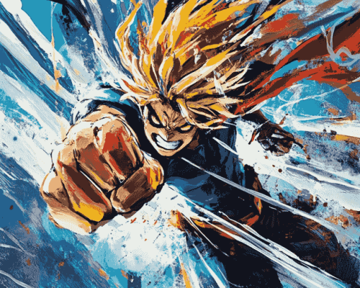 All Might Anime Diamond Painting