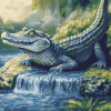 Alligator Reptile Diamond Painting