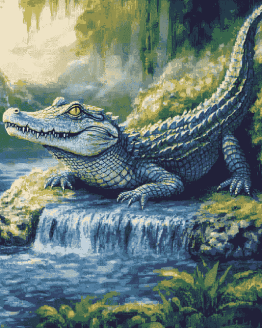 Alligator Reptile Diamond Painting