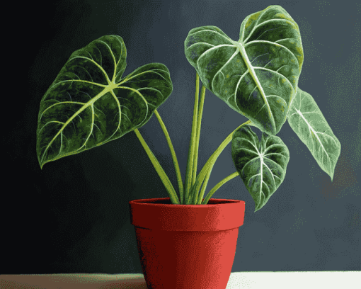 Alocasia Plant Leaf Diamond Painting