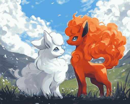 Alolan Vulpix Pokemon Diamond Painting