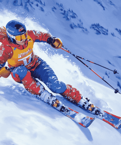 Alpine Ski Adventure Diamond Painting