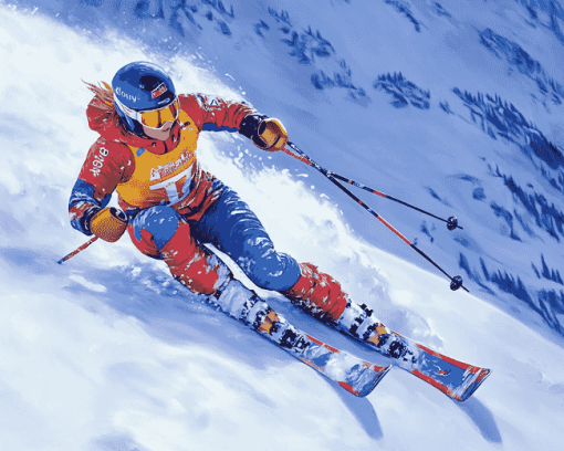 Alpine Ski Adventure Diamond Painting