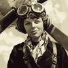 Amelia Earhart Aviator Woman Diamond Painting