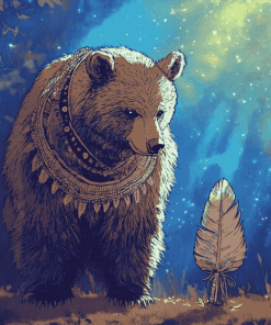 American Bears Animation Diamond Painting