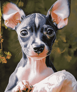 American Hairless Terrier Puppies Diamond Painting