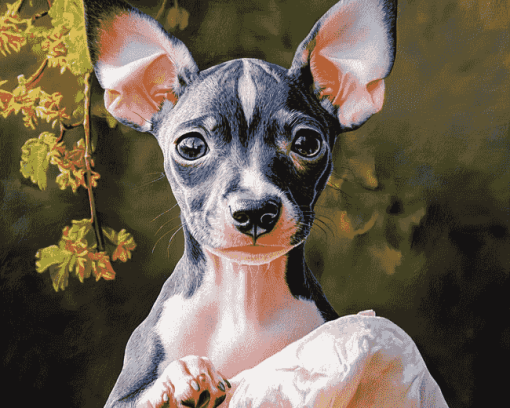 American Hairless Terrier Puppies Diamond Painting