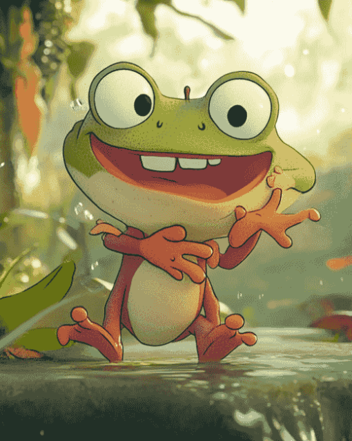 Amphibia Cartoon Characters Diamond Painting