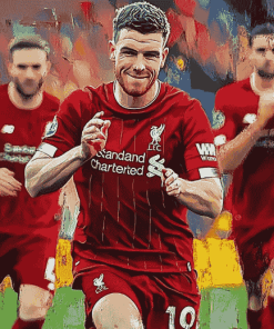 Andrew Robertson Football Illustration Diamond Painting