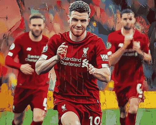 Andrew Robertson Football Illustration Diamond Painting