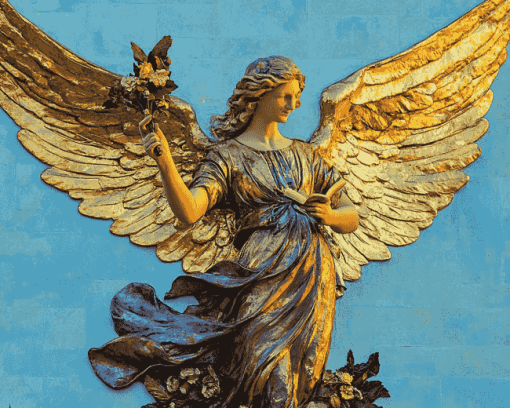 Angel Of Peace Monument Diamond Painting